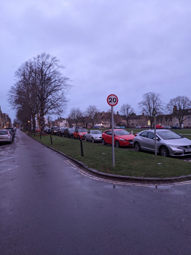 20 mph sign on Church Green